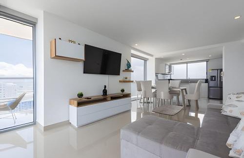 Bocagrande Apartment | Awesome Sea View and Historic Center “Morros City”