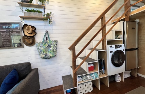 Southeast Pensacola House | Awesome Tiny Home with Stock Tank Pool Near Downtown Pensacola