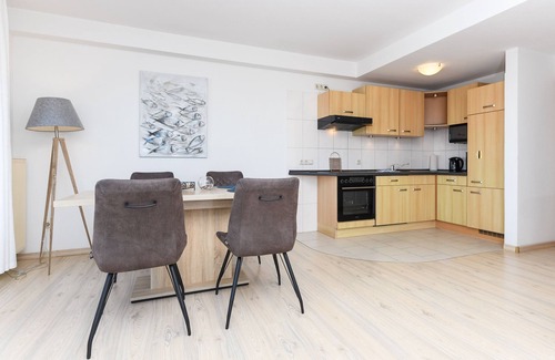 Bensersiel Apartment | Backboard - House Harbor View