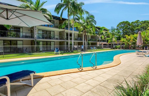 Rainbow Beach Apartment | Baden 65 - Rainbow Shores. Overlooking lap pool. Ground Floor. Air Conditioning