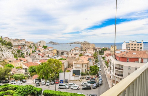 Endoume Apartment | Bail mobilité - Balcon et vue splendide sur la mer