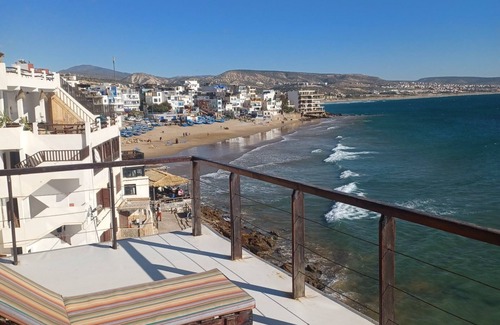 Taghazout Apartment | Balcony overlooking the sea