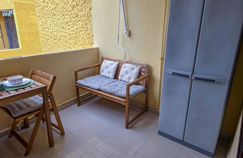 Santiago del Teide Apartment | Balcony, sea view, WiFi, A/C, swimming pool, 100 mts. from beach