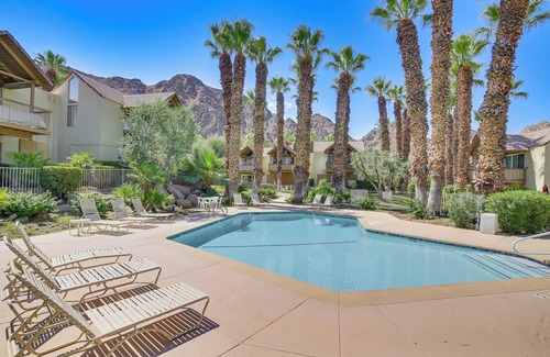 Indian Wells Apartment | Balcony & Views: Pet-Friendly Indian Wells Unit