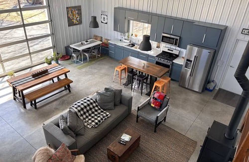 Balsam Lake Cabin | Balsam Lake modern shed cabin + sauna + outdoor shower