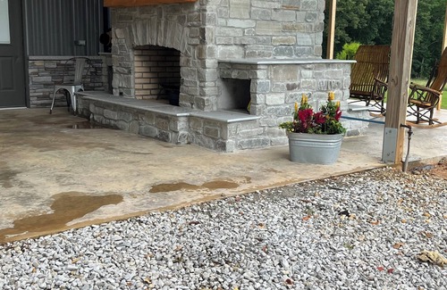 Wheeler House | Barndominium with rustic charm