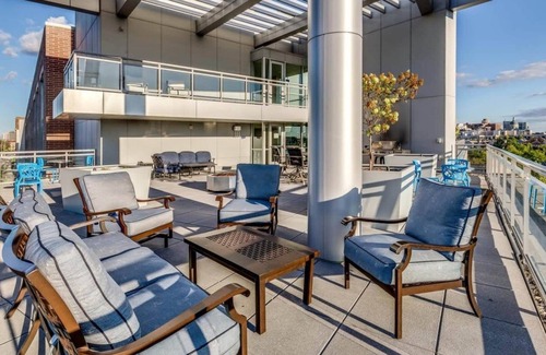 Downtown Indianapolis Apartment | Barsala l tSpacious 2BD; Canal Views & Rooftop Infinity Pool