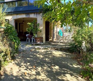 Neffes House | Bas de villa, 2 terrasses, piscine, SPA, sauna.