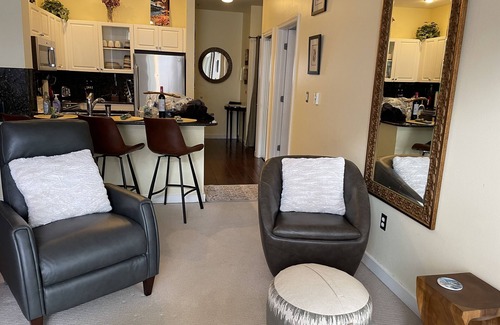 Belltown Condo | BASEBALL Playoffs! 2 BR,WATER VIEW. 98% Walk Score! FREE Pkg-Hot Tub, Pool