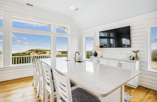 Pine Island House | Basnight - Beautiful New Construction Oceanfront Home with Elevator, Theater, Gameroom and Ocean Views!