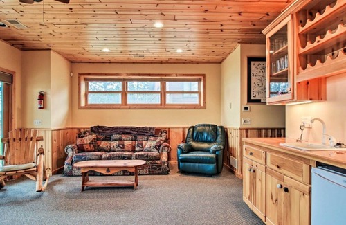 Bay Lake Cabin | Bay Lake Cabin w/200ft of Lakefront, fun deck, private dock + woodfire sauna!