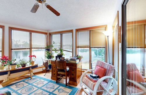Ocean Pines House | Bayfront Home on Deep Water with dock, bay-view deck, WiFi & community pools