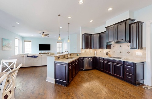 Sun Ridge House | Bayside Resort home with bunk/playroom, deck, & access to pool, hot tub, & sauna