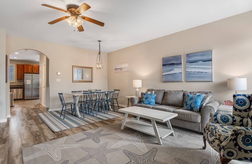 Sun Ridge House | Bayside Resort townhome with WiFi, balconies, fireplace, onsite pools, & hot tub