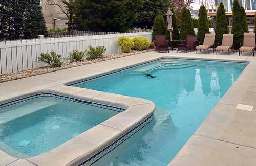 Avalon House | BEACH BLOCK home with heated pool. Built in Hot tub and Beautiful Ocean views!