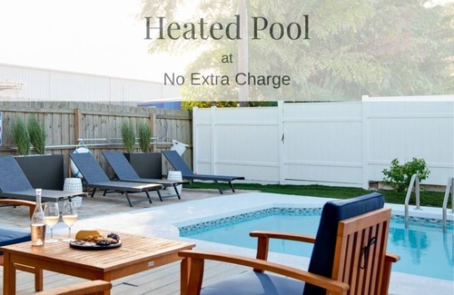 Bayhaven House | Beach Bungalow .7 miles from the beach, Heated Pool and Hot Tub