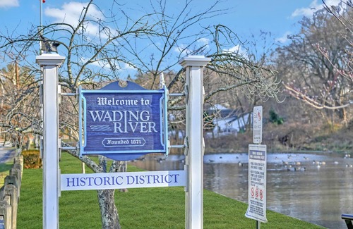 Wading River House | Beach Bungalow: Nearby Beach, Yard w/Firepit