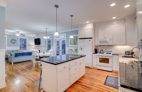 Nelscott House | Beach Bungalow with Double Decker Wrap Around Porch, Pool, Park & Hot Tub!