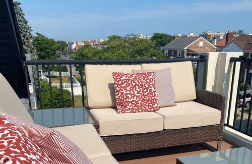 Long Beach Apartment | Beach Charm in Lovingly Restored Historic Beach House with Balcony and Parking!