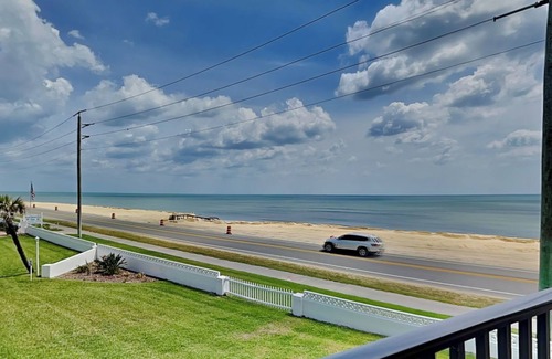 Flagler Beach Condo | Beach Front Condo with Balcony and Resort Amenities