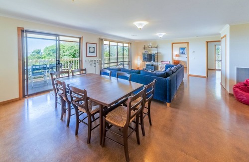 Cowes House | BEACH FRONT HOUSE with extensive water views, large deck and outdoor space