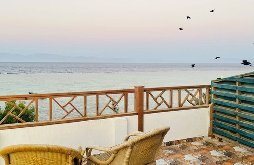 Dahab Ski Chalet | Beach front studio with huge roof top terrace