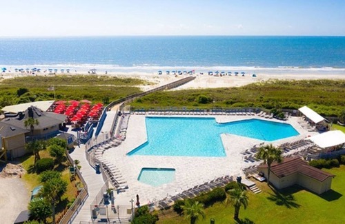 Folly Field Condo | Beach Front with Ocean View