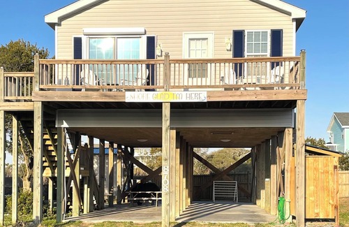 North Topsail Beach House | Beach House, Ocean & Sound Views, Pet Friendly, Linens & Beach Gear Included