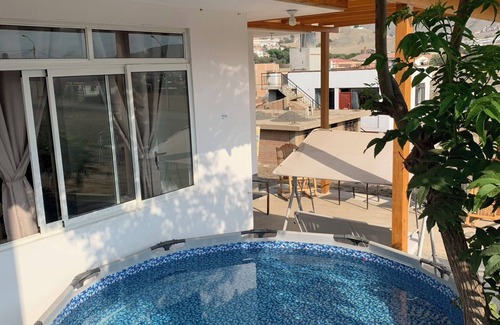 Santa Rosa Ski Chalet | Beach house with swimming pool and fire pit, Santa Rosa
