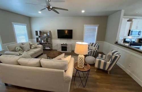 South Haven House | Beach inspired vacation home with new pool, hot tub & pool house for our guests!