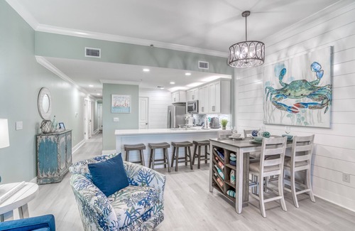 Miramar Beach Condo | Beach Retreat 108-Newly Renovated Gulf Front Condo, Pet Friendly, Beach Service