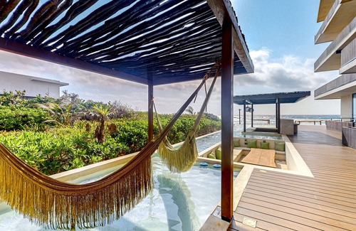 Tulsayab Apartment | Beach-view apt on the beach with private pool, community pools, kitchenette, AC