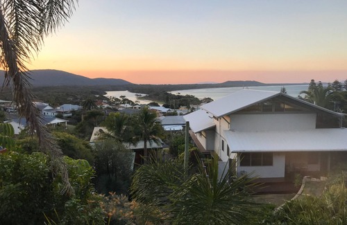 Crescent Head House | Beach Views. Private Gardens. Sleeps 8. Relaxing garden. Older house, good value