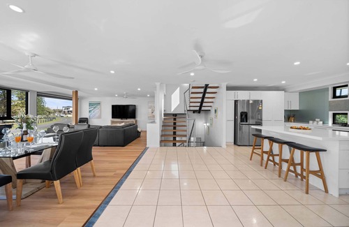 Buddina House | Beachfront at Buddina with Heated Pool & Sea Views