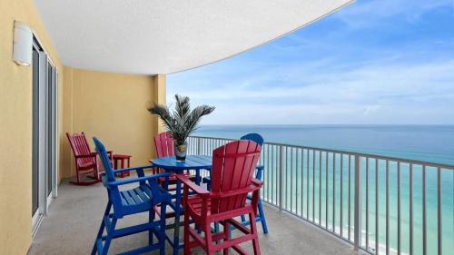 West Panama City Beach House | Beachfront Access 2 Pools Beach Service w Chairs Emerald Isle Resort 1308