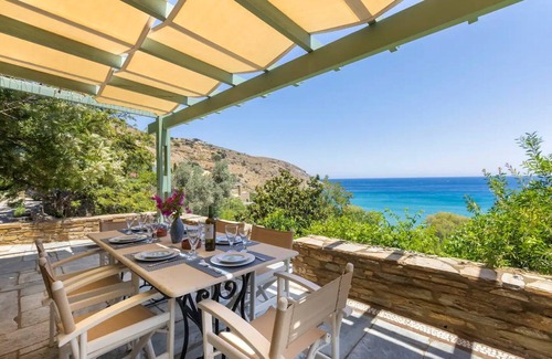 Steniai Villa | Beachfront Andros Retreat | Villa Stenies Ilios | 3 bedrooms