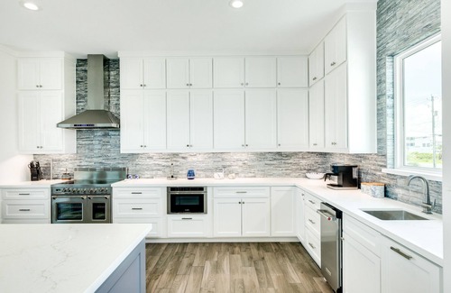Sandhill Shores House | Beachfront Beauty w/5 Decks, Private Walkover, Spacious Living Area & Elevator!