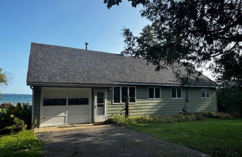 Mackinaw City House | Beachfront Cabin on Straits of Mackinac