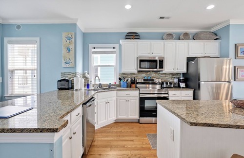 Wilmington Beach House | Beachfront Duplex with 3 Decks and Awesome Ocean Views & Beach Access