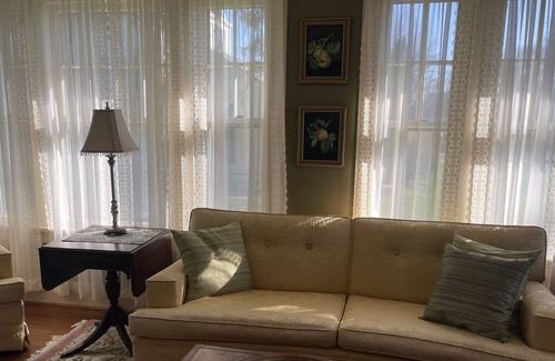 Athol Springs House | Beachfront, historic home on Lake Erie! Quiet and Private beach for your stay!
