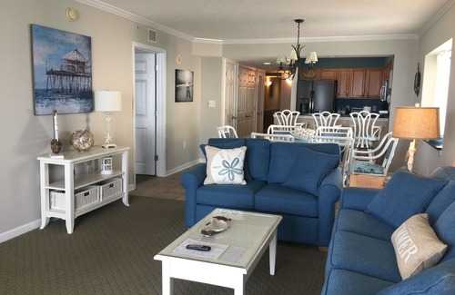 Crescent Beach Condo | BEACHFRONT Indoor & Outdoor Pools, Lazy River, Hot Tub and 2 Balconies