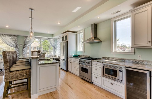 South Haven House | Beachfront Luxury Home-Lake Views, Fire Pit, Large Yard, Game Room-Walk to Town