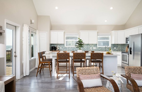 Port Bolivar House | Beachfront Oasis! Swim Spa, Firepit, Slide + More!