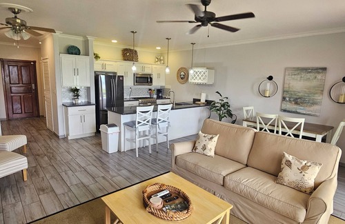 Potrero Condo | Beachfront one-bedroom, ocean view condo with toes in the sand!
