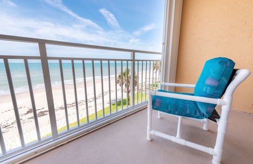 Indian Harbour Beach Condo | Beachfront Vacation Rental, Beautiful Views from the 3rd story balcony.