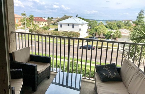 St. Petersburg - Clearwater Condo | Beachside Condo, Furnished, Renovated 2bed/2bath/Balcony kitchen and living room