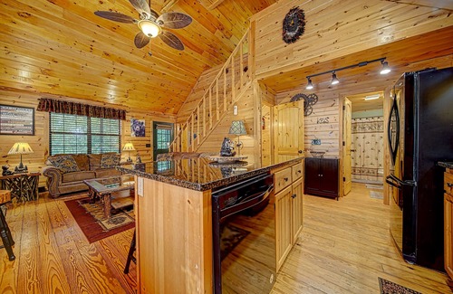 Young Harris House | Bear Bottoms with Fireplace & Hot Tub