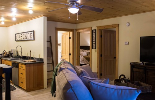 Lake Placid Condo | Beautiful 2-bedroom with private outdoor space. 5min walk to Main Street.