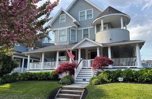 Avon by the Sea House | Beautiful 5+ BR house 1 block from beach with private pool in Avon