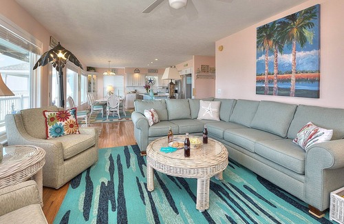 Holden Beach House | BEAUTIFUL 6 BR OCEANFRONT HOME WITH PRIVATE HEATABLE SALTWATER POOL.